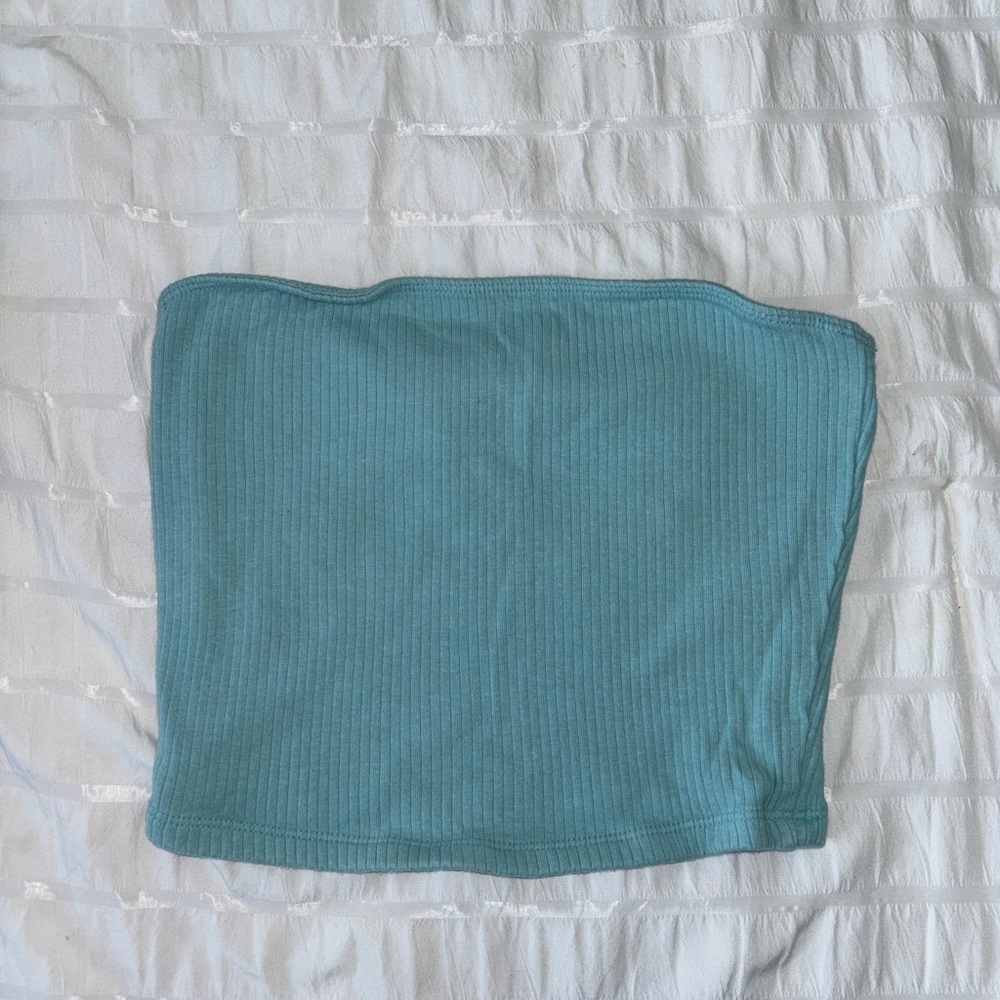Blue Hollister tube top size small.